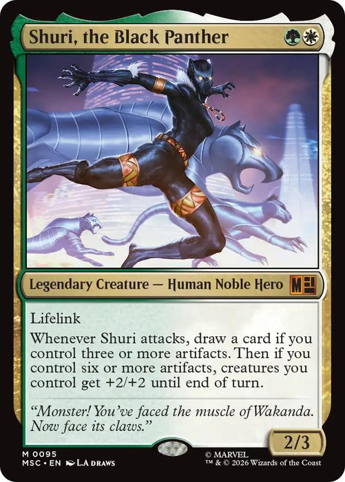 Image for Shuri, the Black Panther (95) [Commander: Marvel Super Heroes] - Magic: The Gathering