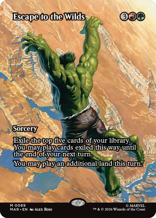 Image for Escape to the Wilds (Borderless) (89) [Marvel Universe Eternal-Legal] - Magic: The Gathering