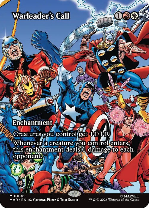 Image for Warleader's Call (Borderless) (96) [Marvel Universe Eternal-Legal] - Magic: The Gathering