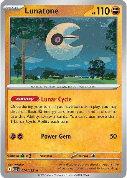 Image for Lunatone - 074/132 (Non-Holo) (074/132) [Deck Exclusives] - Pokemon
