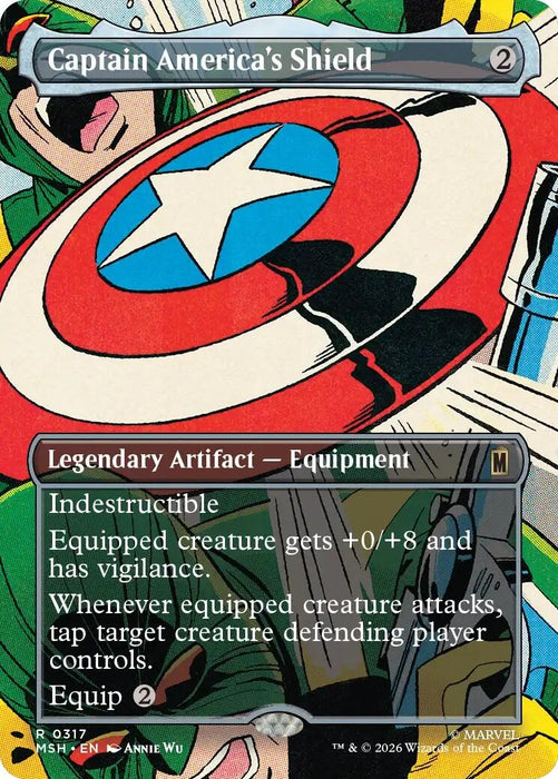 Image for Captain America's Shield (Borderless) (0317) (317) [Marvel Super Heroes] - Magic: The Gathering