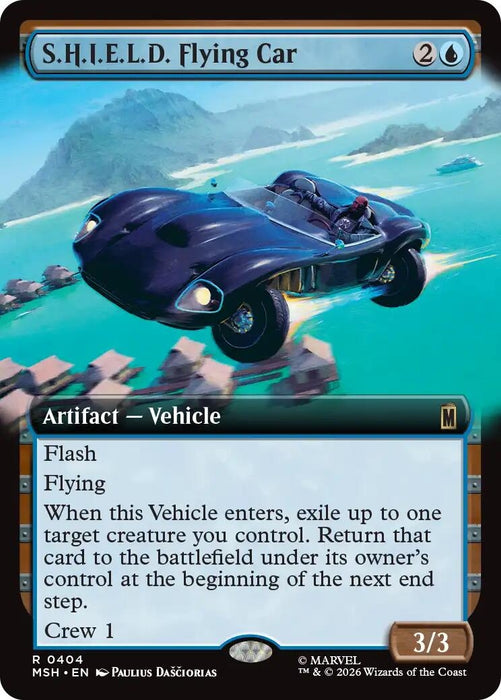 Image for S.H.I.E.L.D. Flying Car (Extended Art) (404) [Marvel Super Heroes] - Magic: The Gathering