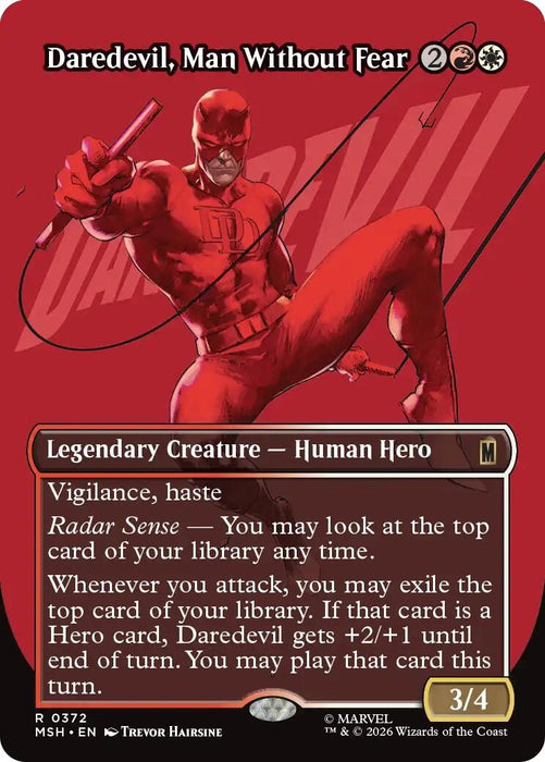 Image for Daredevil, Man Without Fear (Borderless) (0372) (372) [Marvel Super Heroes] - Magic: The Gathering
