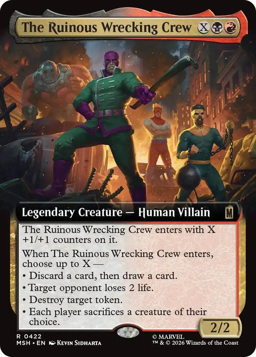 Image for The Ruinous Wrecking Crew (Extended Art) (422) [Marvel Super Heroes] - Magic: The Gathering
