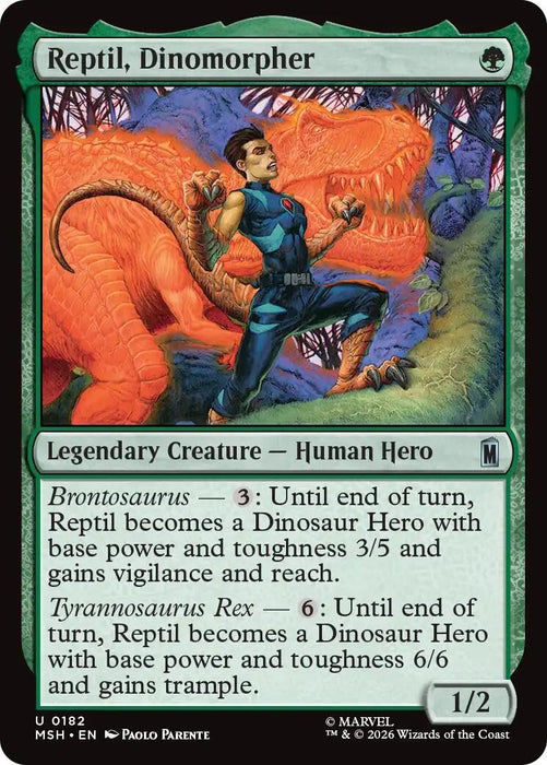 Image for Reptil, Dinomorpher (182) [Marvel Super Heroes] - Magic: The Gathering