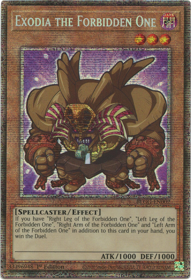 Image for Exodia the Forbidden One (Starlight Rare) (BLGG-EN002) [Battles of Legend: Glorious Gallery] - YuGiOh