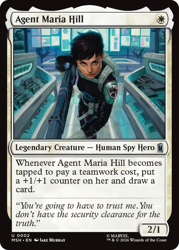 Image for Agent Maria Hill (2) [Marvel Super Heroes] - Magic: The Gathering