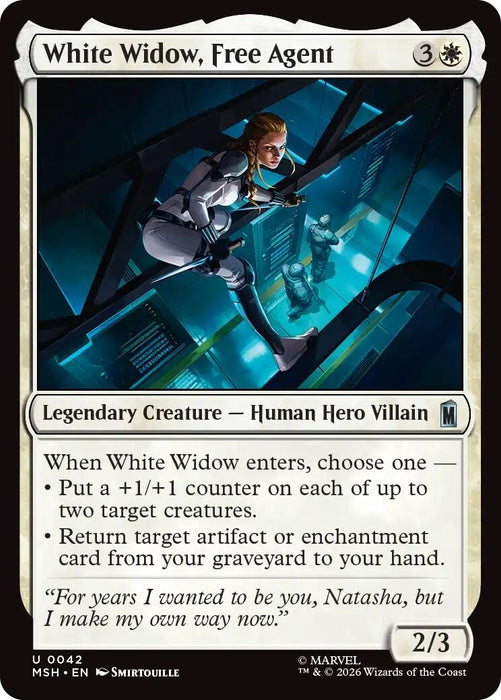 Image for White Widow, Free Agent (42) [Marvel Super Heroes] - Magic: The Gathering
