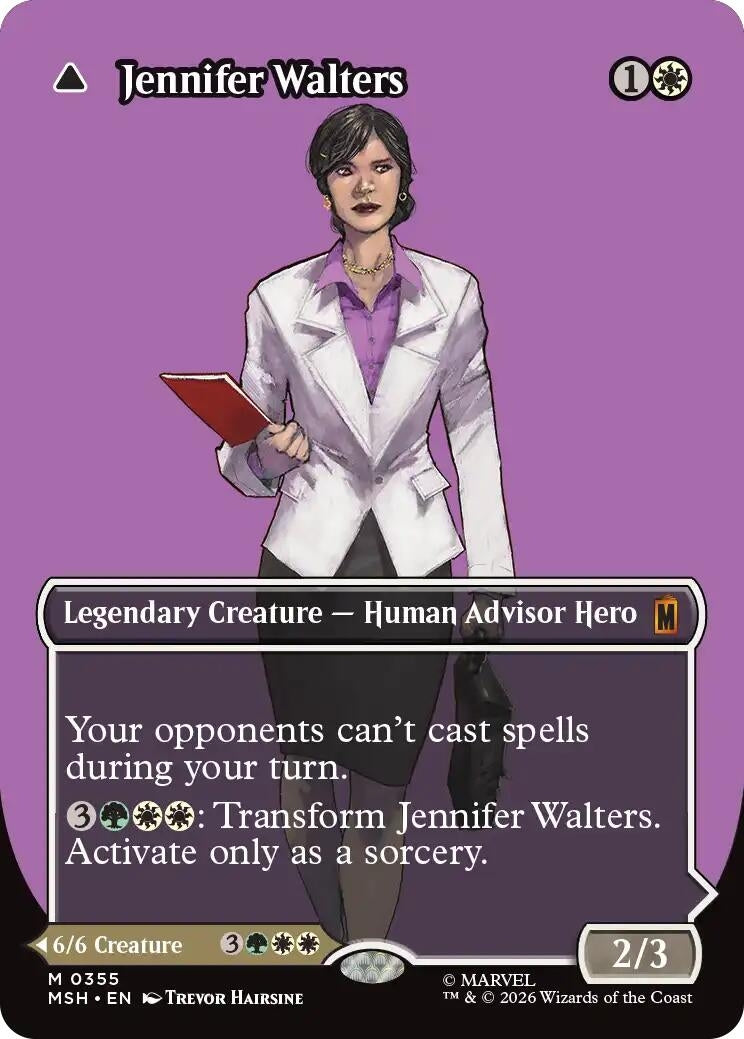 Image for Jennifer Walters (Borderless) (0355) (355) [Marvel Super Heroes] - Magic: The Gathering