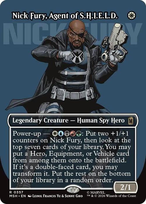 Image for Nick Fury, Agent of S.H.I.E.L.D. (Borderless) (0357) (357) [Marvel Super Heroes] - Magic: The Gathering