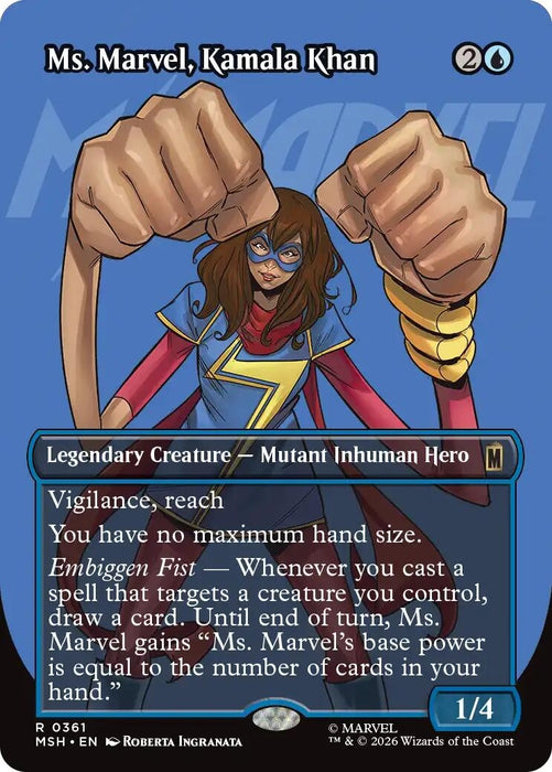 Image for Ms. Marvel, Kamala Khan (Borderless) (361) [Marvel Super Heroes] - Magic: The Gathering