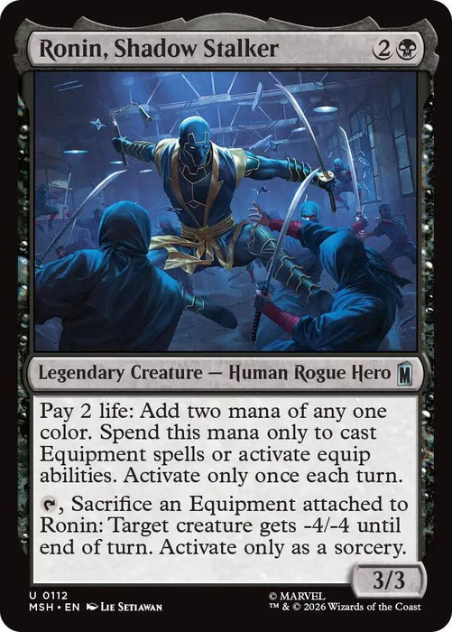 Image for Ronin, Shadow Stalker (112) [Marvel Super Heroes] - Magic: The Gathering