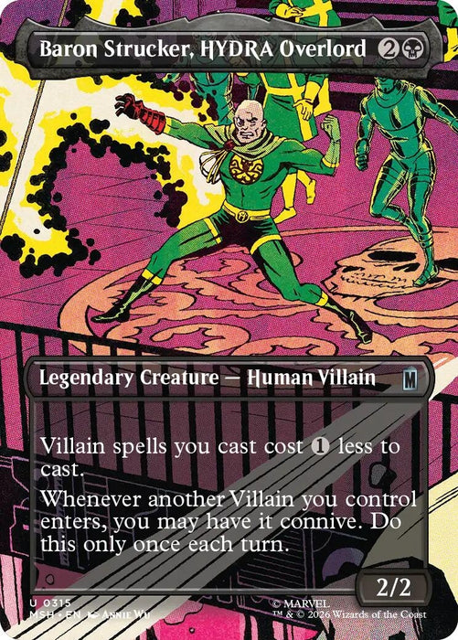 Image for Baron Strucker, HYDRA Overlord (Borderless) (0315) (315) [Marvel Super Heroes] - Magic: The Gathering