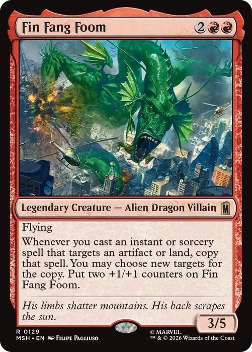 Image for Fin Fang Foom (129) [Marvel Super Heroes] - Magic: The Gathering
