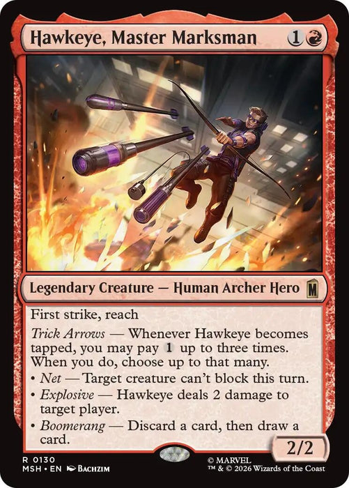 Image for Hawkeye, Master Marksman (130) [Marvel Super Heroes] - Magic: The Gathering