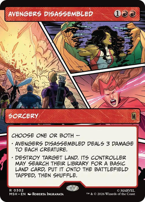 Image for Avengers Disassembled (Borderless) (302) [Marvel Super Heroes] - Magic: The Gathering