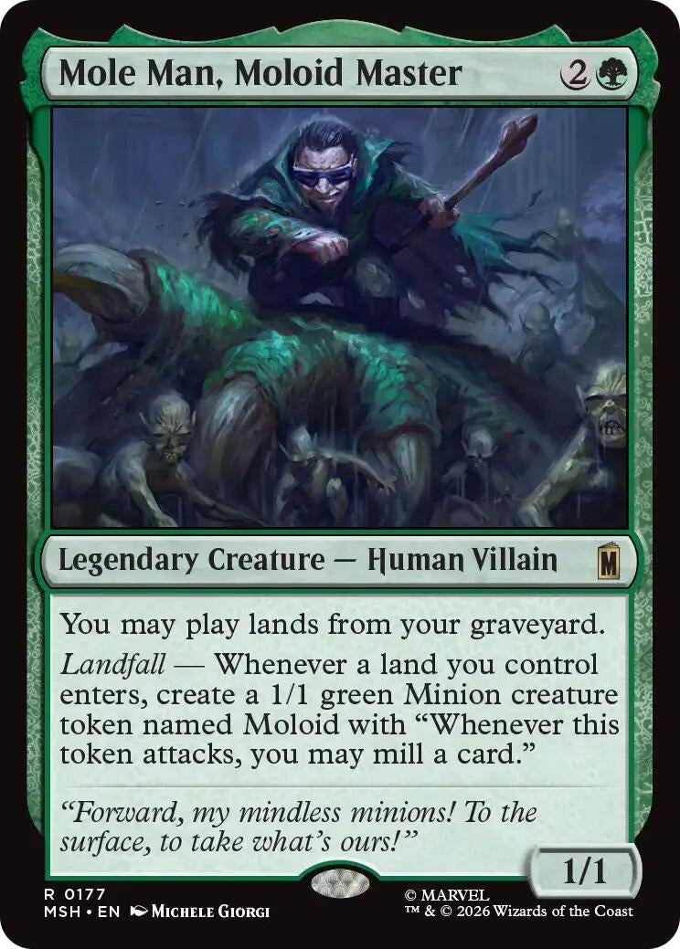 Image for Mole Man, Moloid Master (177) [Marvel Super Heroes] - Magic: The Gathering