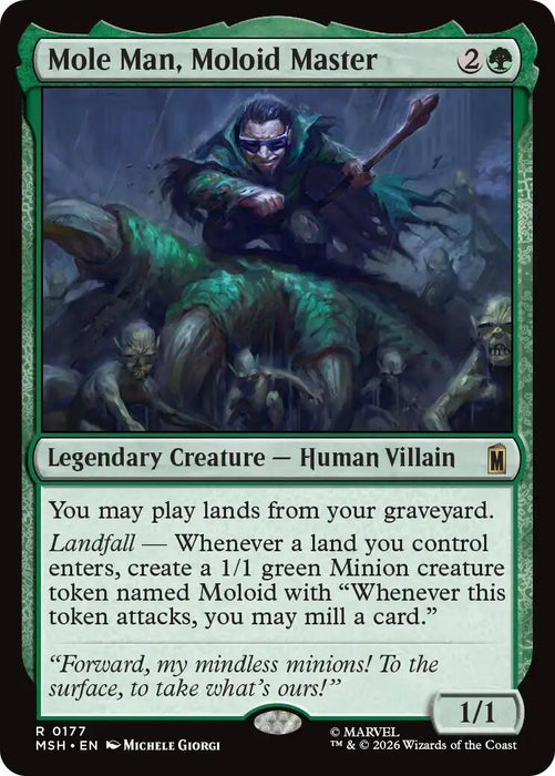 Image for Mole Man, Moloid Master (177) [Marvel Super Heroes] - Magic: The Gathering