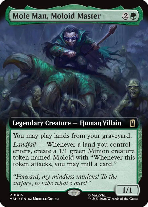 Image for Mole Man, Moloid Master (Extended Art) (415) [Marvel Super Heroes] - Magic: The Gathering