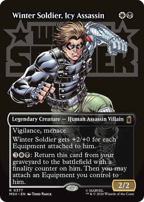 Image for Winter Soldier, Icy Assassin (Borderless) (377) [Marvel Super Heroes] - Magic: The Gathering