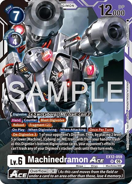Image for Machinedramon ACE (EX12-059 SR) [Digital World Shambala] {EX-12} - Digimon Card Game