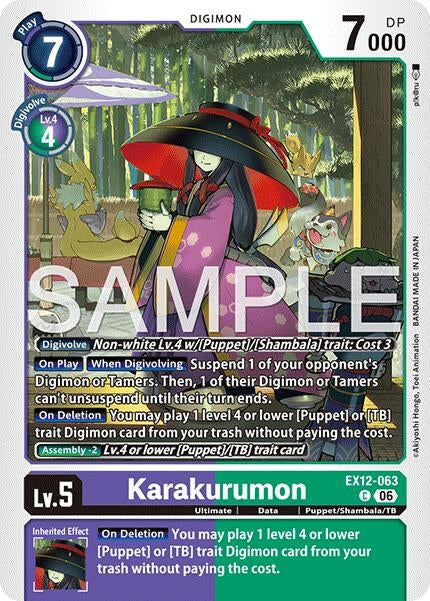 Image for Karakurumon (EX12-063 C) [Digital World Shambala] {EX-12} - Digimon Card Game