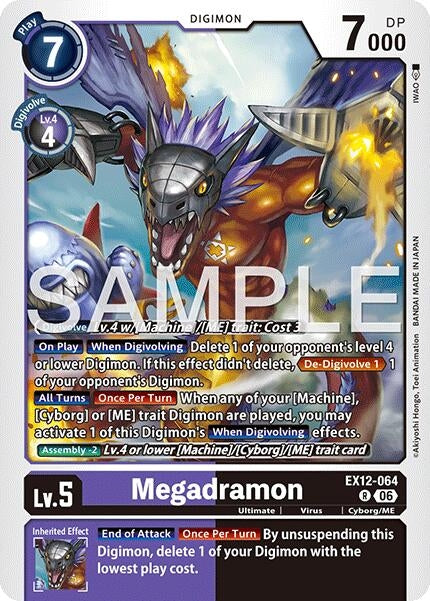 Image for Megadramon (EX12-064 R) [Digital World Shambala] {EX-12} - Digimon Card Game