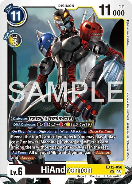 Image for HiAndromon (EX12-058 R) [Digital World Shambala] {EX-12} - Digimon Card Game
