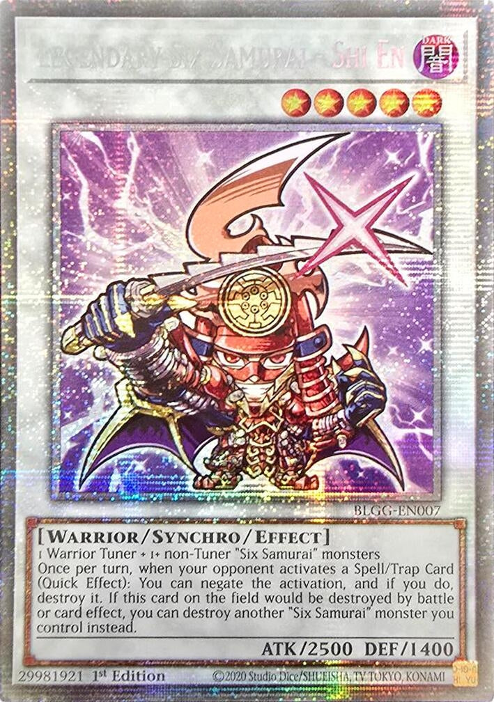 Image for Legendary Six Samurai - Shi En (Starlight Rare) (BLGG-EN007) [Battles of Legend: Glorious Gallery] - YuGiOh