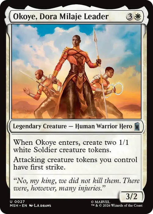 Image for Okoye, Dora Milaje Leader (27) [Marvel Super Heroes] - Magic: The Gathering