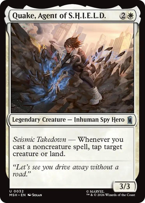Image for Quake, Agent of S.H.I.E.L.D. (32) [Marvel Super Heroes] - Magic: The Gathering
