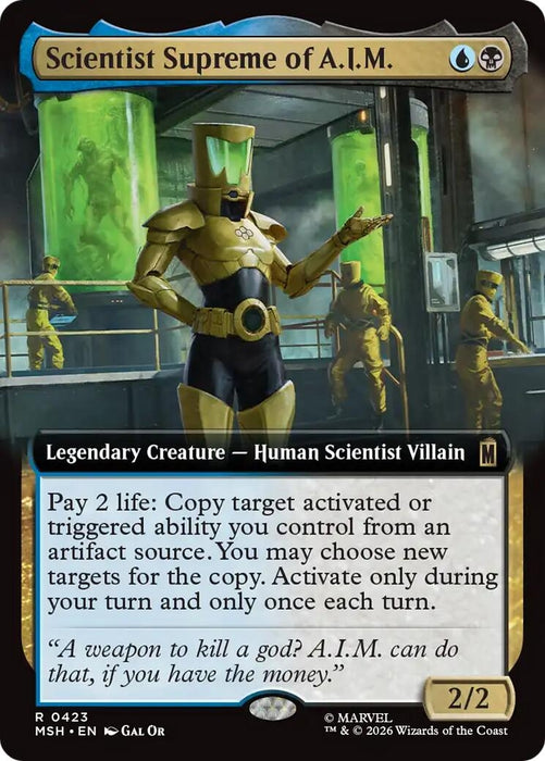 Image for Scientist Supreme of A.I.M. (Extended Art) (423) [Marvel Super Heroes] - Magic: The Gathering