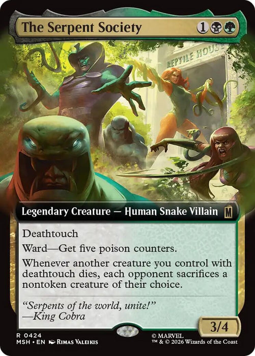 Image for The Serpent Society (Extended Art) (424) [Marvel Super Heroes] - Magic: The Gathering
