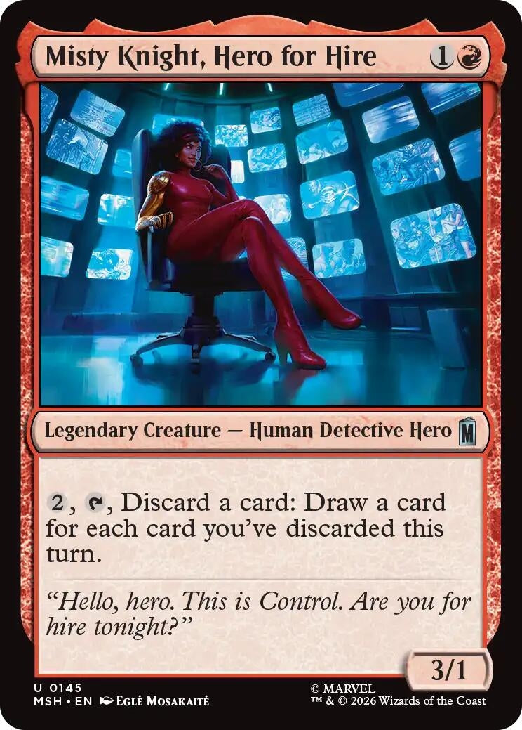 Image for Misty Knight, Hero for Hire (145) [Marvel Super Heroes] - Magic: The Gathering