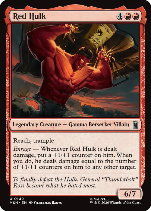 Image for Red Hulk (149) [Marvel Super Heroes] - Magic: The Gathering