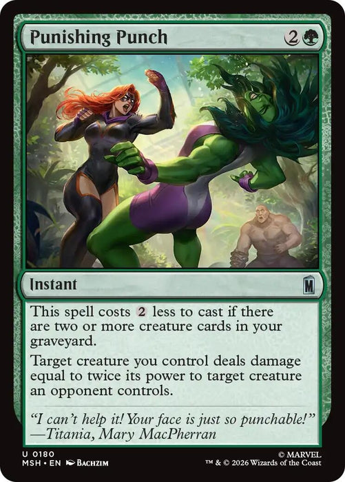 Image for Punishing Punch (180) [Marvel Super Heroes] - Magic: The Gathering