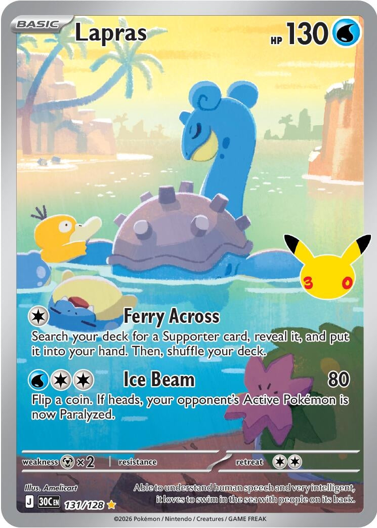 Image for Lapras (131/128) [ME: 30th Celebration] - Pokemon