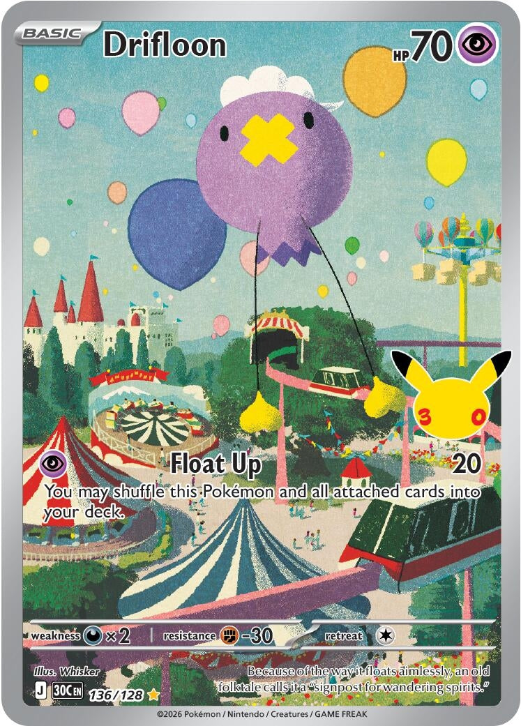 Image for Drifloon (136/128) [ME: 30th Celebration] - Pokemon