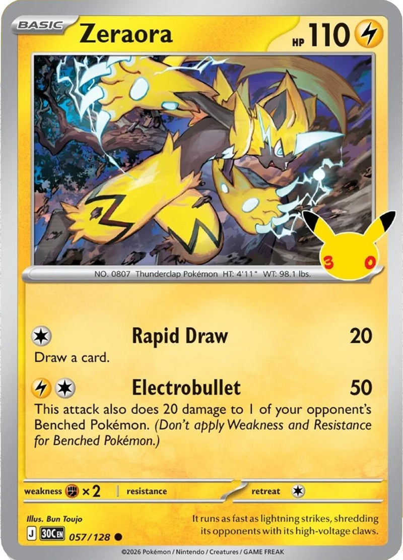 Image for Zeraora (057/128) [ME: 30th Celebration] - Pokemon