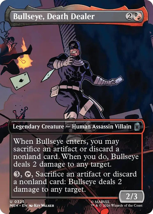 Image for Bullseye, Death Dealer (Borderless) (325) [Marvel Super Heroes] - Magic: The Gathering