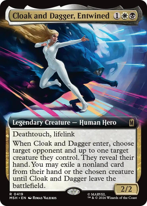 Image for Cloak and Dagger, Entwined (Extended Art) (419) [Marvel Super Heroes] - Magic: The Gathering