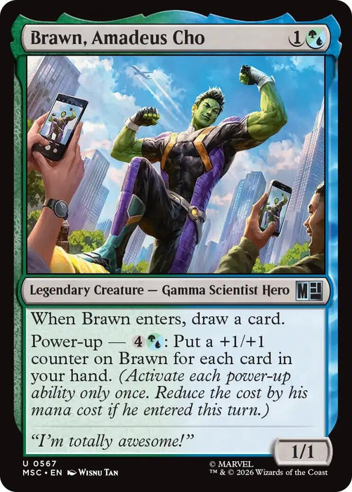 Image for Brawn, Amadeus Cho (567) [Commander: Marvel Super Heroes] - Magic: The Gathering