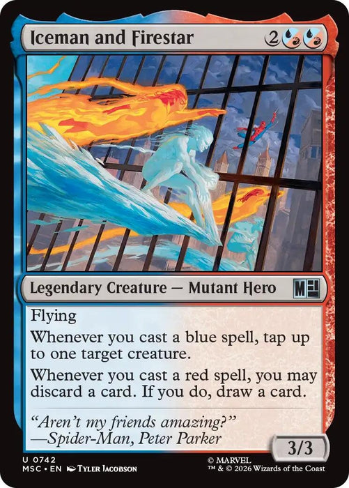 Image for Iceman and Firestar (742) [Commander: Marvel Super Heroes] - Magic: The Gathering