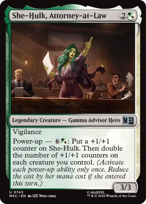Image for She-Hulk, Attorney-at-Law (745) [Commander: Marvel Super Heroes] - Magic: The Gathering