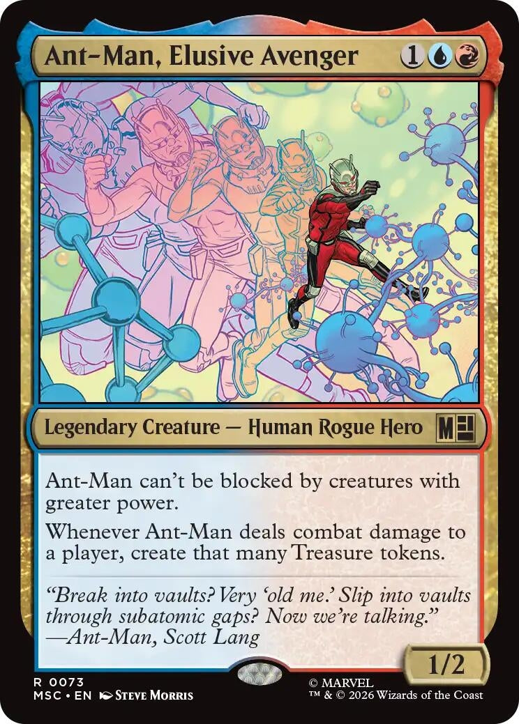 Image for Ant-Man, Elusive Avenger (Surge Foil) (73) [Commander: Marvel Super Heroes] - Magic: The Gathering