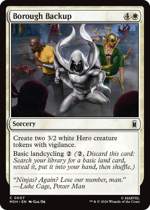 Image for Borough Backup (7) [Marvel Super Heroes] - Magic: The Gathering