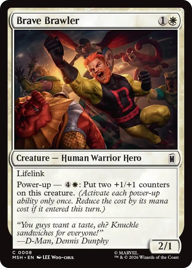 Image for Brave Brawler (8) [Marvel Super Heroes] - Magic: The Gathering