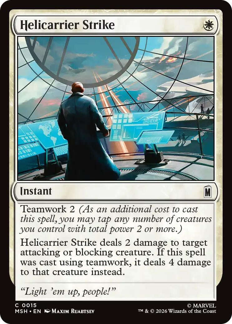 Image for Helicarrier Strike (15) [Marvel Super Heroes] - Magic: The Gathering