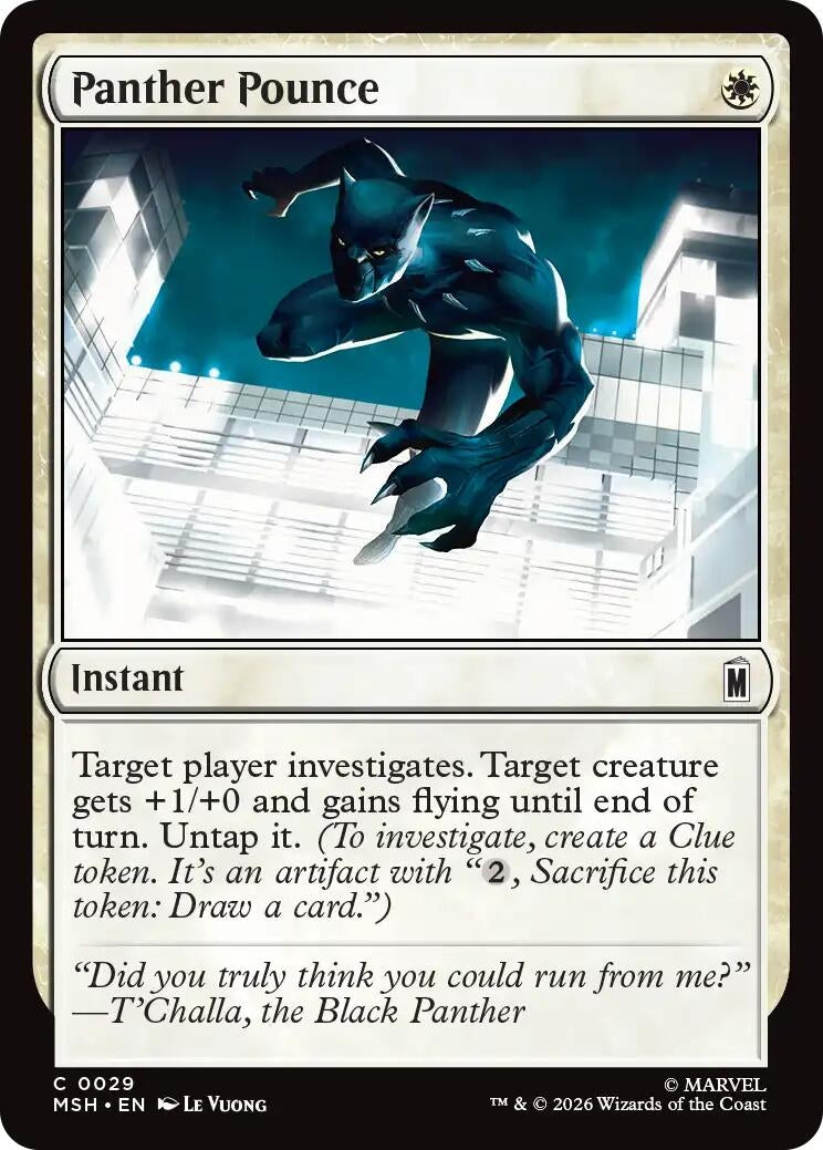 Image for Panther Pounce (29) [Marvel Super Heroes] - Magic: The Gathering