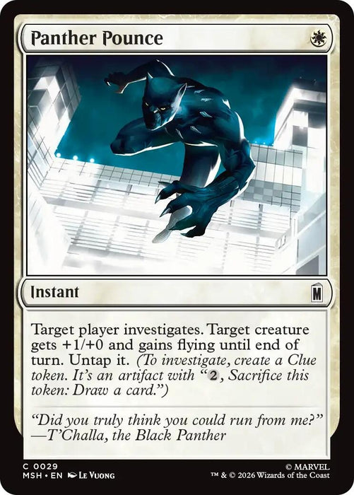 Image for Panther Pounce (29) [Marvel Super Heroes] - Magic: The Gathering